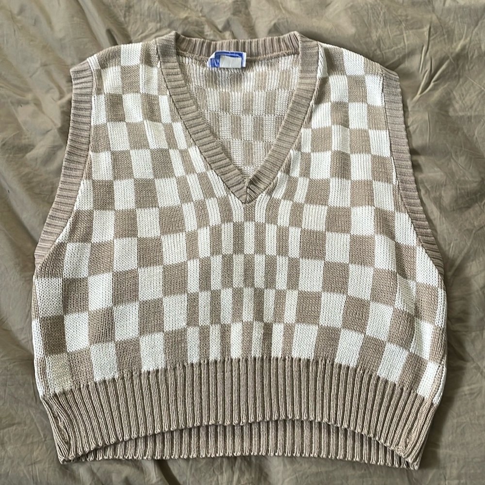 Vintage slouchy sweater vest